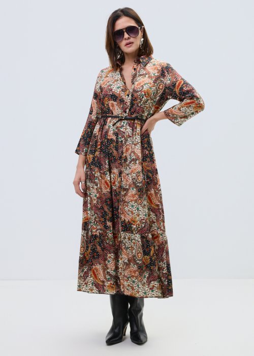 Sukienka Pantina Boho Beżowa 