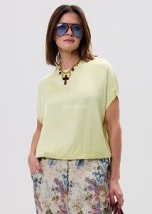 Bluzka Satynowa Lumi Drop Cytrynowa