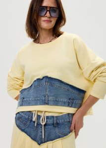 Bluza Denim Wave Żółta 