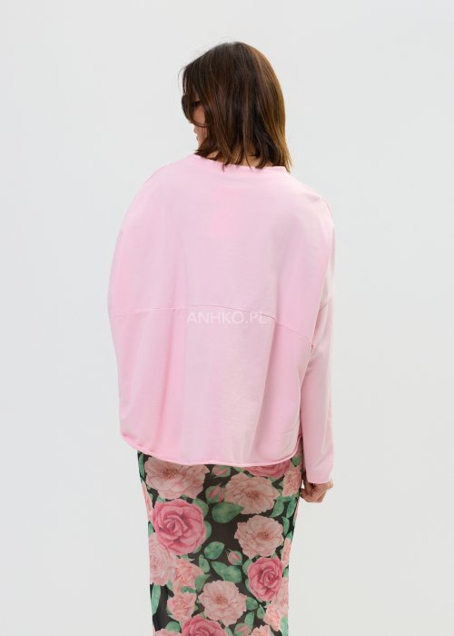 Zwiewna Spódnica Damska Garden Air kwiatowa z różami na ciemnym tle midi dopasowana z tylnym rozcięciem