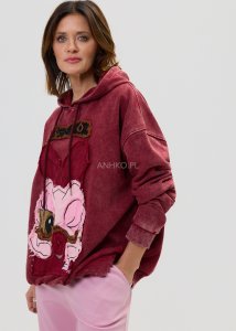 Bluza Daisy Rebel Bordowa 