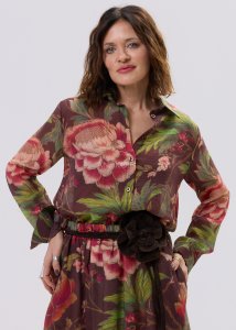Koszula Bloom Muse Ciemnobrązowy 