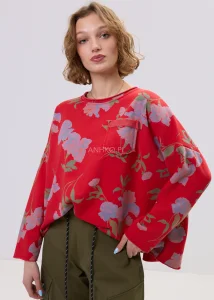 Bluza Garona Flower Czerwona 