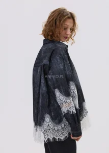 Koszula Jeansowa Lace Shadow Grafitowa 