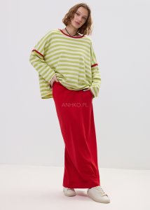 Bluza Teyora z Limonkowymi Paskami 