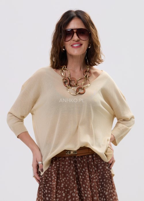 Sweter Light Shadow Beżowy