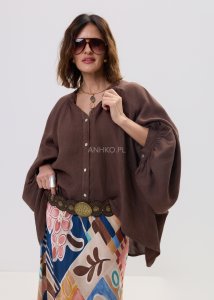 Koszula Lniana Roxy Brązowa