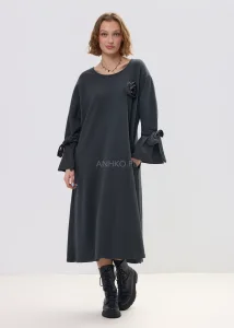 Sukienka Bodycon Grafitowa 