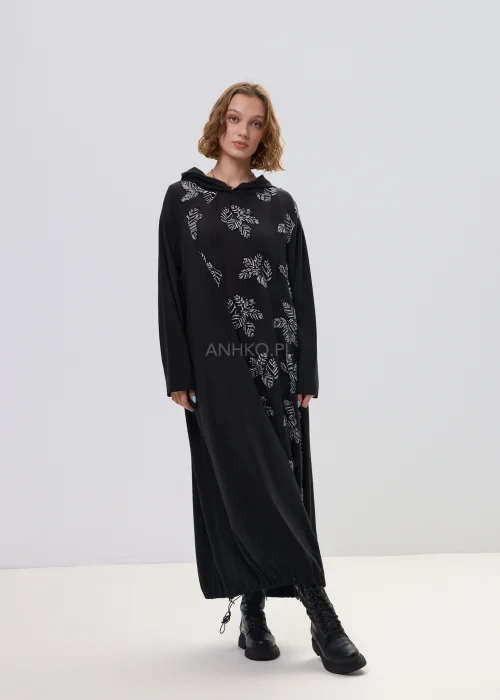 Sukienka Leafon Czarna 