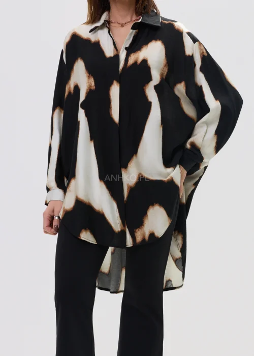 Koszula Savannah Czarno-Beżowa