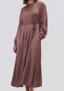 Sukienka Velvet Brązowa 