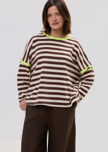 Bluza Teyora z Czekoladowymi Paskami 