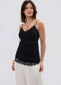 Bluzka Lace Slip Czarna 