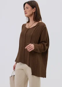 Sweter Driftiny Brązowy 