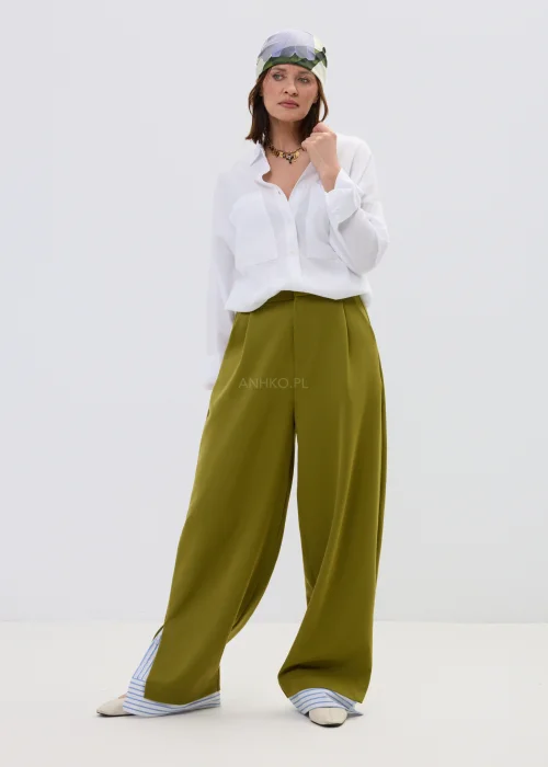 Spodnie Elegano Zielone 