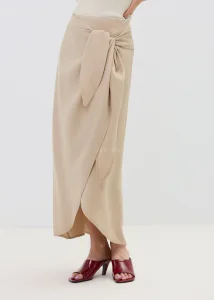 Spódnica Wiązana Cielo Wrap Beżowa  