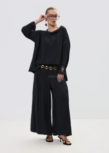 Spodnie Polorina Lines Czarne 