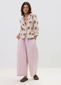 Spodnie Lorenco Pudrowo Różowe 