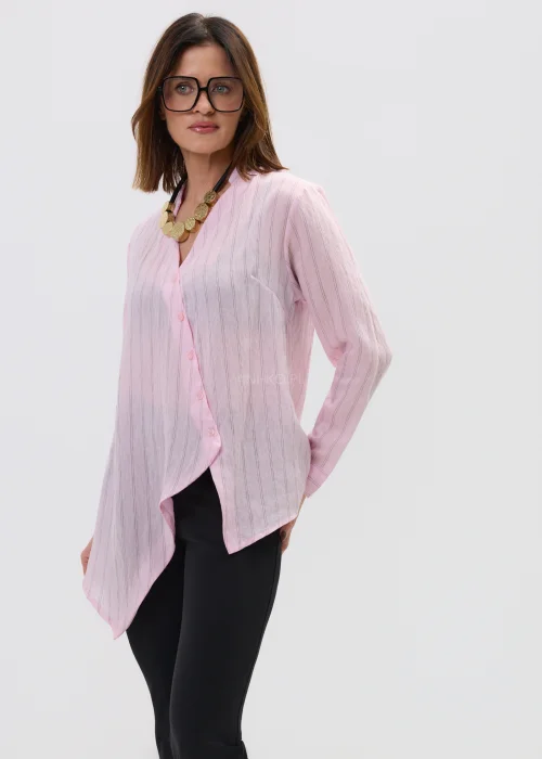 Koszula Drift Asymmetry II Jasnoróżowa 