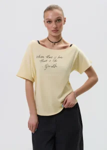 Bluzka Manifest Love Żółta 