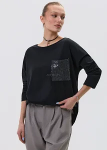 Bluzka Lunizana Czarna 