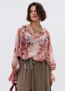 Bluzka Rosé Whisper Różowo-Beżowa  