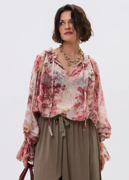 Bluzka Rosé Whisper Różowo-Beżowa  