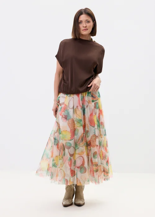 Spódnica Lunareth Tropical Mesh Kremowy
