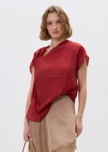 Bluzka Tie Flow Czerwona