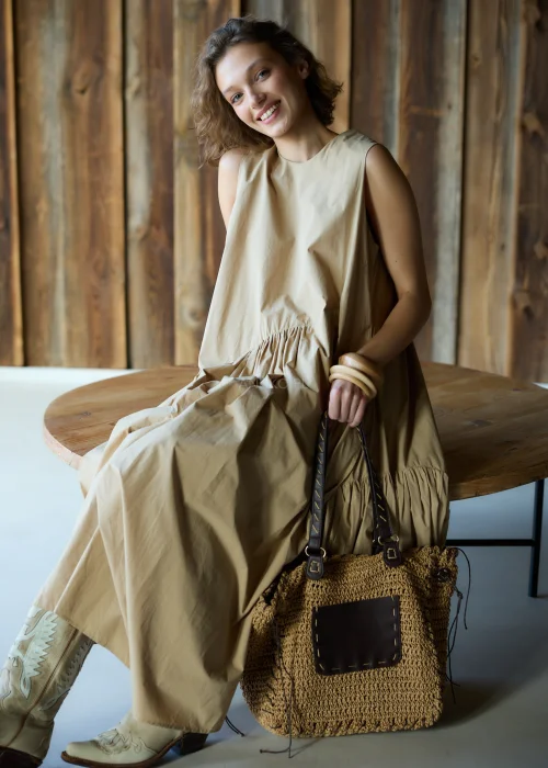 Sukienka Selleno Gons Camel 