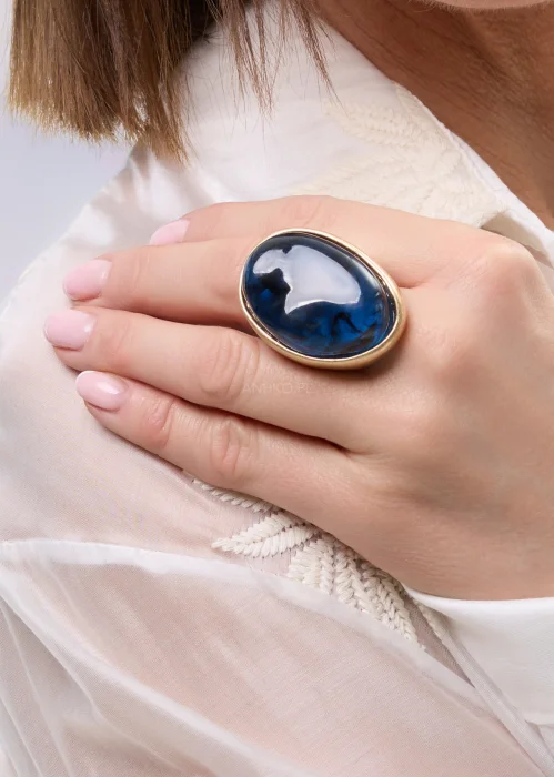 Pierścionek Silmaril Chabrowy w Kolorze Złotym 