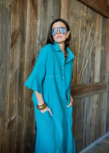 Bransoletka Gruba Clay Wood Brązowo-Czarna