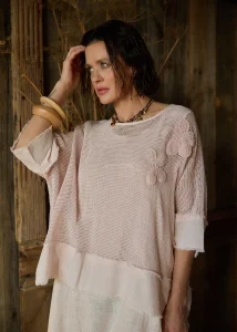 Bransoletka Cienka Eco Ring Beżowa