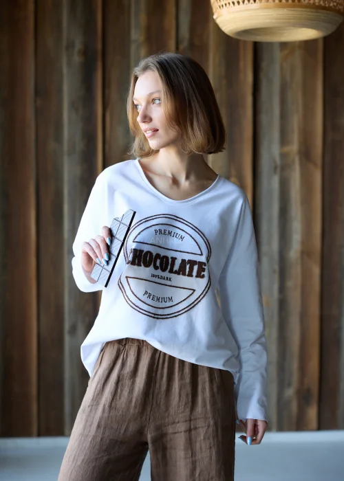 Bluzka Premium Chocolate Biała 