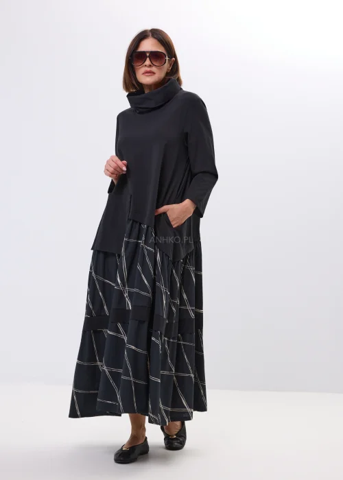  Sukienka Shadow Flow Maxi Dress Czarna 