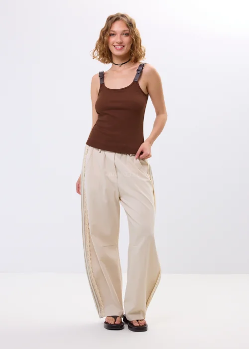  Spodnie Urban Lace Rebel Beżowe 