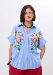 Koszula Bloom Stripe Story Niebieska 