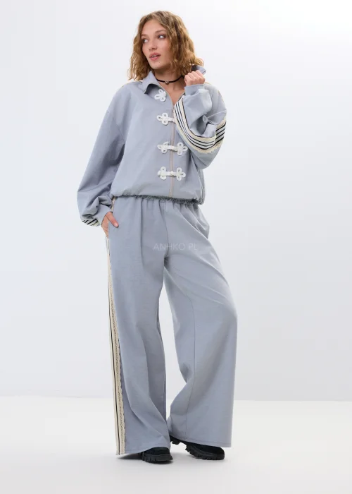  Spodnie Urban Lace Rebel Szare 