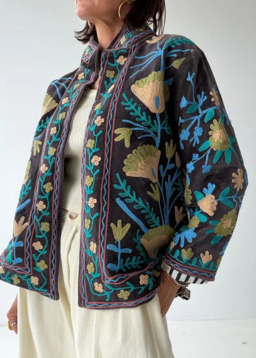 Welurowy Żakiet Boho Reversible Bloom NR.51