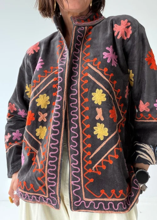 Welurowy Żakiet Boho Reversible Bloom NR.8