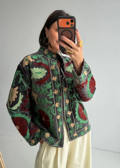Welurowy Żakiet Boho Reversible Bloom NR.41