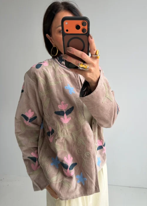 Welurowy Żakiet Boho Reversible Bloom NR.35