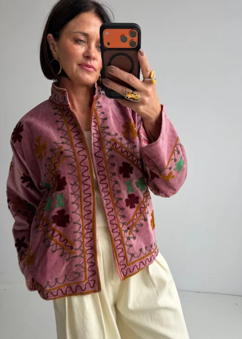 Welurowy Żakiet Boho Reversible Bloom NR.21