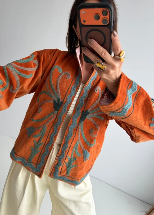 Welurowy Żakiet Boho Reversible Bloom NR.20