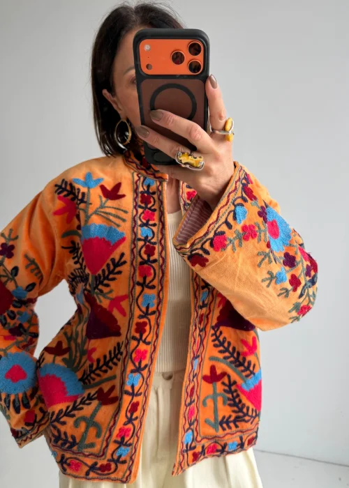 Welurowy Żakiet Boho Reversible Bloom NR.33