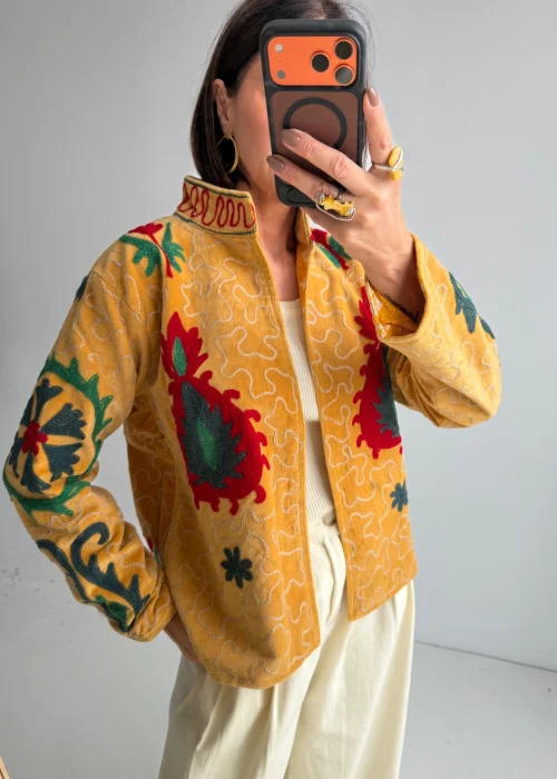 Welurowy Żakiet Boho Reversible Bloom NR. 18
