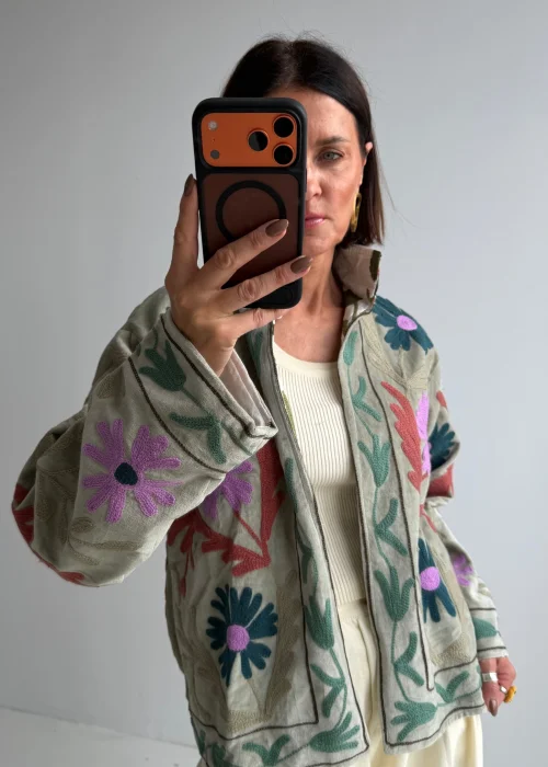 Welurowy Żakiet Boho Reversible Bloom NR.23