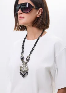 Naszyjnik Naturalny Delhi Craft IV Czarny