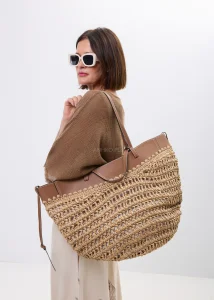 Torba Shopper Holiday Brązowo-Beżowa