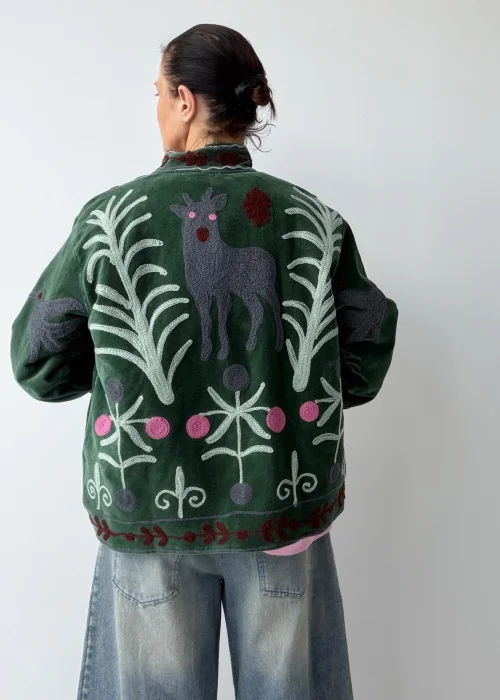 Welurowy Żakiet Boho Reversible Bloom NR.110